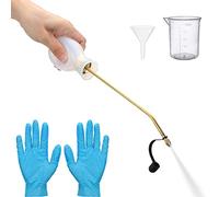 Ungfu Mall Bulb Duster Applicator Control de plagas Bulb Duster Sprayer Wasp Nest Killer con tubo de cobre largo y copa medidora y Hopper & Free Glove