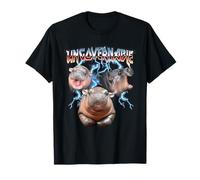 Ungovernable Baby Pygmy Hippo Heavy Metal Camiseta