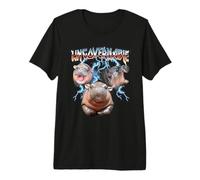 Ungovernable Baby Pygmy Hippo Heavy Metal Camiseta Premium