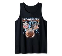 Ungovernable Baby Pygmy Hippo Heavy Metal Camiseta sin Mangas