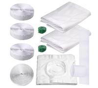 Ungtyb Ac Window Seal, Weather Proofing Insulation Kit, Energy Saving Design, Sliding Window Seal Easy Installation for Portabled Air Conditioners and Exhaust Hose, 5.9 Inch