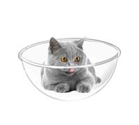 Ungtyb Acrylic Dome Cat Bed - Indoor Cat Clear Acrylic Bed | Scratch-Resistant Odorless Furniture Animals House, Modern Space Capsuled Pet Nest for Sleeping Lounging, Wall Mount Bubble