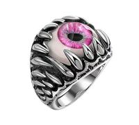 Ungtyb Anillo de aleación Punk Eye, Gothic Statement Jewelry, Ergonomic Finger Fit, Mysterious Fashion Accessory, Bold Style for Women Men Teens Adults Friends Celebrations Events 9g, riferimento