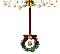 Ungtyb Artificial Christmas Wreath - Bell Bow Pine Cones Ornament | Christmas Decorations Wreath for Holiday New Year Stair Table Centerpiece Living Room Bedroom Party Farmhouse Porch Fireplace