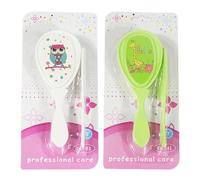 Ungtyb Baby Hair Brush, Soft Bristle Comb, Safety Design, Scalp Care Set, Gentle Grooming for Newborns for Sensitive Skin Ideal for Cradle Cap Perfect for Daily Use, 8,27 x 4,13 x 1,18 in