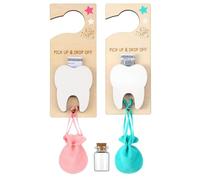 Ungtyb Baby Tooth Holder, Keepsake Pouch, Soft Velvet Bag Durabled Drawstring Closure, Memory Saver Ideal for Bedroom Display, Tooth Fairy Present, 3.9x9.8 Inches