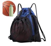 Ungtyb Basketball Backpack with Mesh Bag, Large Capacity Sackpack, Lightweight Sturdy Waterproof, Portable Gym Sack, Sports Sackpack for Outdoor Activities, Training, 46x44x6cm