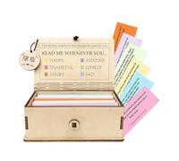 Ungtyb Bible Verse Box - Handmade Wooden Desk Decor | Inspirational Bible Verses Spiritual Gift Perfect for Women, Mom, Friend, Family, Birthday Gift or Christmas Use, 96g