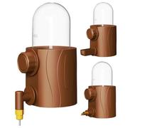 Ungtyb Bird Cage Waterer, Parakeet Feeder Bowl, Easy to Install, 250ml Drinking Container, Leakproof Design Clear Pliant Ideal for Small Pet Cages, 5.91x3.15x4.72in