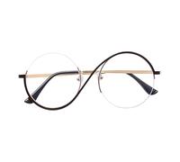 Ungtyb Blue Light Glasses, Retro Eyewear, Computer Protection Frame, Anti-Glare Lens Design, Lightweight Half-Rim Comfort Fit, Made From Ac And Pc Material, 5.51x2.17x1.77in