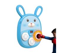 Ungtyb Boxing Music Machine, Cartoon Electronic Punching Board, LED Rechargeable Wall Target Toy, Interactive Musical Fitness Trainer for Kids Indoor Outdoor Gym, Home, Birthday Fun,674g Blue Pink