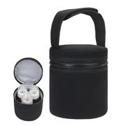 Ungtyb Breast Milk Storage Cooler, Insulated Bottle Cooler Bag, Breast Milk Chiller Bag, Breastfeeding Cooler Bag 12.5x15.5cm for Milk, Outdoor, Travel, Walk, Home, Multicolor, Negro,