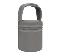 Ungtyb Breast Milk Storage Cooler, Insulated Bottle Cooler Bag, Breast Milk Chiller Bag, Breastfeeding Cooler Bag 12.5x15.5cm for Milk, Outdoor, Travel, Walk, Home, Multicolor, Dark Gray,