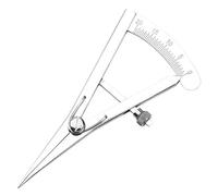 Ungtyb Brújula divisora de alas, divisor de ala de cuero, herramienta de manualidades de cuero, brújula de metal con bloqueo, divisor de ala de resorte de precisión de alta precisión, calibre de