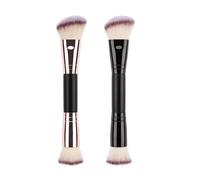 Ungtyb Brush Foundation, Double Ended Eyeshadow Brush, Beauty Powder Blending Tool, Soft Synthetic Bristles, Liquid and Cream Makeup for Application, 6.89x1.57in