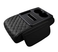 Ungtyb Car Armrest Storage Box, PU Leather Center Console, Armrests Seat Cover, Auto Arm Rest with Heightening Design for Neat and Accessible Car Interior Storage, 14.17x7.87x2.75
