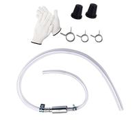 Ungtyb Car Brake Bleed Hose Kit, Clutch Bleeder Pipe, Exhaust Fluid Tube, Leakproof Durabled Silicone Construction for Motorcycle Truck Racing Garage Repair, 0.16 Inches