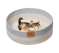 Ungtyb Cat Dog Basket, Cotton Rope Bed, Woven Pet Nest, Warm Kitten Basket, Cotton rope pet nest for cats and dogs, featuring a stylish design and comfortable structure, ideal for indoor use