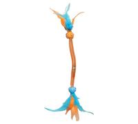 Ungtyb Cat Teaser Rope, Stretchable Cat Rope, Cat Toy with Bell, Elastic Cat Toy, Stretchable Feather Cat Toy with Elastic Rope and Bell Refills for Indoor and Outdoor Play