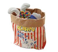 Ungtyb Cat Toy - Large Puffed Rice Kraft Paper Bag for Indoor Cats | Creative Hiding Spot with Snack Storage, Durable Eco-Friendly Material, Interactive Fun Toy for Cats to Play and Explore