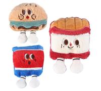 Ungtyb Catnip Toys, Interactive Kitten Plush Set with Catnip, Soft Treat Dispenser, Chew Balls with Bells, Puzzle Toy for Indoor Cats, Stress Relief and Playtime, 3 Pieces