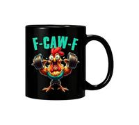 Ungtyb Chicken Cup - 11oz Ceramic Coffee Mug with Ergonomic Handle | Funny Farm Animal Design Mug for Halloween, Christmas, Birthday, Fall Parties, Home, Kitchen, Women/Men & Coworker Gift