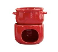 Ungtyb Chocolate Fondue Cup - Non-Stick Ceramic Warmer Pot with Forks | Fondue Mug Set for Cheese, Marshmallow, Dipping Dessert, Beverage, Dinner, Wedding, Party, Birthday Celebration