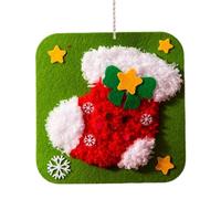 Ungtyb Christmas Sewing Kit- Beginner-Friendly Embroidery Set for Kids | Do It Yourself Threading Craft with Holiday Designs for Girl/Boys, Ages 4 to 12, Birthdays, Fun Activities, Arts and Crafts