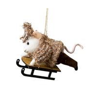 Ungtyb Christmas Tree Ornaments, Felt Animal Decorations, Hanging Holiday Pendants, Soft Lightweight Material for Home, Party, Garden, Offices, Tabletops, 7.09x3.15x3.15 Inches