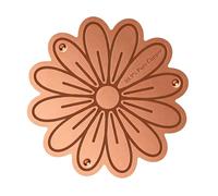 Ungtyb Copper Bird Bath Disk - 0.6mm Metal Plate Garden Insert for Water Bowls Fountain Patio Lawn Outdoor Use | Flat Wildlife Drinking Surfaces Perfect for Ceramic Solar Heated Basins