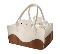 Ungtyb Diaper Tote Bag, Travel Pack Changing Table, Baby Diapers Organizer, Felt Nappy Storage Bag, Portable Diaper Organizer, Changing Table Diaper Organizer for Changing Table, Nursery, marrón,