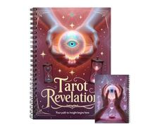 Ungtyb Diario de tarot - Cuaderno planificador A5 | Libro de trabajo de tarot de 50 páginas para principiantes, mujeres, hombres, oficina, aprendizaje, meditación, Halloween, práctica espiritual, guía