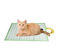 Ungtyb Dog Cooling Mat, Pet Cooling Pad, Portable Easy-Wash Blanket, 23.6x17.7 Inch Size, Comfortable Breathable Surfaces, Indoor Outdoor Home Use for Dogs Cats Kittens, 60x45x2cm Green