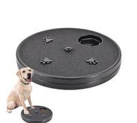 Ungtyb Dog Nail Scratch Board, Rotatable Scratch Mat for Dogs, Round Slow Feeding Toy, Interactive Pet Food Puzzle, Designed with a Sturdy Base for Indoor Dogs, 12.99x12.99 Inches