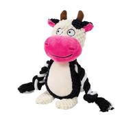 Ungtyb Dog Squeak Toys - Cow Interactive Plush Squeaky Chewing Games | Cute Dog Toys for Reduce Boredom, Travel, Pool, Park, Yard, Garden, Indoor, Outdoor, Family Time, Friends, Gathering, Pets