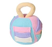 Ungtyb Dog Squeaky Plush Ball, Interactive Snuffle Chew Toy, Soft Treat-Finding Noisemaker, Gentle Teeth Cleaner for Small & Large Breeds, Small to Medium Dogs, 4.72x4.72x7in