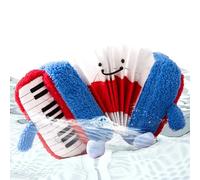 Ungtyb Dog Squeaky Toys - Accordion Shape Puppy Play Supplies for Chewing and Fetch | Durable Rubber with Loud Squeaker, Interactive Pet Toy for Indoor Outdoor Apartment Bedroom Living Room Yard