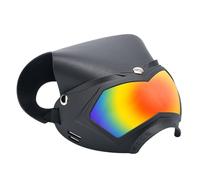 Ungtyb Dog Sunglasses Hat Helmet, UV Protection Pet Goggles, Dustproof Shock Goggles, Resistant Design Adjustable Strap for Outdoor Travel Summer Festivals, 7.09x4.72 Inches