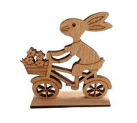 Ungtyb Easter Bunny Ornament - Easter Statues for Home | Adorable Cycling Rabbit Festival Ornaments with Floral Cart for Shelf, Desk, Entryway, Offices, Shop, Living Room, Cabinet, Porch and Garden