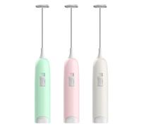 Ungtyb eléctrica, batidora de mano, batidora de mano portátil, máquina de espuma automática, acero inoxidable extraíble, ideal para capuchino y chocolate caliente, 1 unidad