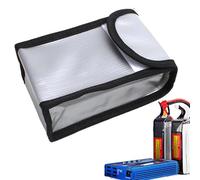 Ungtyb Fireproof Battery Storage Bag, Battery Safety Pouch, Lightweight Sturdy Fire Organizer, Charging Portable Case, Wear Protective Pouch for Travel, Indoor, Home