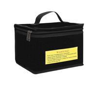 Ungtyb Fireproof Battery Storage Bag, Flame Retardant Battery Organizer Case, Container with Layers, Lightweight Fire Resistant, Storage Pouch for Safety, Lithium Batteries, 21.5cm, Atributo único,