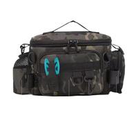 Ungtyb Fishing Tackle Storage Bag, Waterproof Fishing Gear, Decorative Lure Backpack, Sturdy Multifunctional Rod, Portable Storage for Indoor, Outdoor, Bait, Reel, Black, Camouflage, Camuflaje,