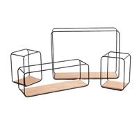 Ungtyb Floating Shelves for Wall, Metal Display, Wall Mounted Storage, Load-Bearing Rack, Modern Organizer Shelf, Living Room Bathroom Kitchen Dorm Decor for Compact Spaces 1500g