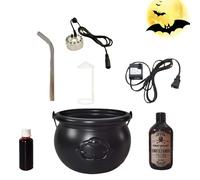 Ungtyb Halloween Cauldron Decorations, Witch Potion Bowl Prop, Realistic Spooky Design Lightweight Durabled Build Ideal for Table Kitchen Yard and Indoor Party, 1 Set
