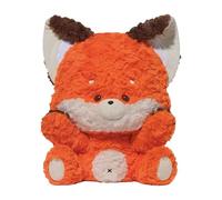 Ungtyb Huggable Fox Stuffed Animal Plush, Soft Animal Plush Stuffed, Charming Fox Animal Plush, Washable Fox Throw Pillow Toys 38 Cm/14.96" Sitting Height Including Ears for Kids, Adults (Orange)