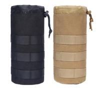 Ungtyb Hydration Carrier Bag, Bottle Sleeve Holder, Strong Spacious Secure, Hiking Water Pouch, Best Hydration Holder for Hike and Camping, 3.94 inx9.06, Verde Caqui, riferimento Alla