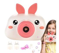Ungtyb Kids Bubble Camera, Outdoor Kids Toy, Cartoon Bubble Blower, Automatic Blower Colorful Lights Compact Design Ideal for Birthday Play, 5.31x2.95x3.94 Inches