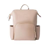 Ungtyb Leather Baby Diaper Backpack, Water Resistant Toddler Bag, Fashionable PU Leather Mommy Daypack, Spacious Travel Organizer, Multi Pocket Storage for Parents