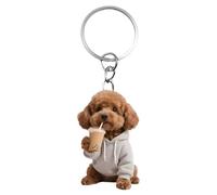Ungtyb Llavero De Perro Colgante Acrílico 2D Bonito para Interior del Coche